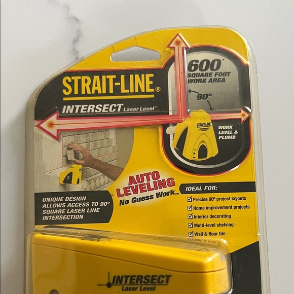 Strait-Line Intersect Laser Level - Bright Yellow - Picture 2 of 5